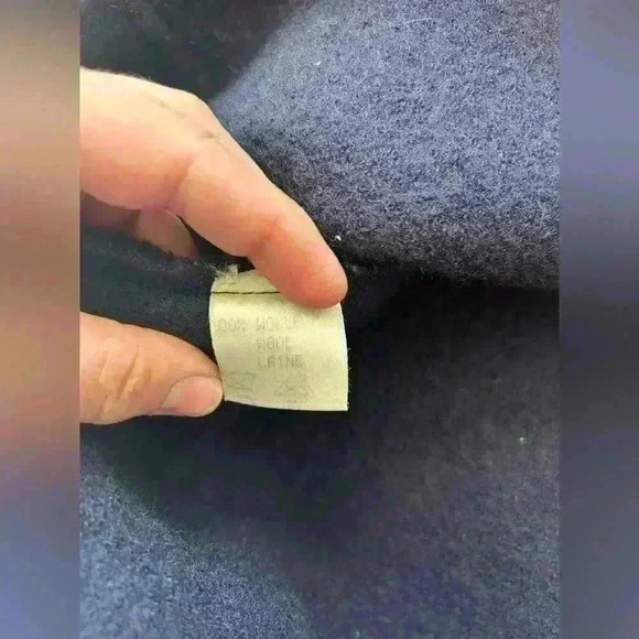 Geiger Tyrol Made in Austria Pure Wool Navy Collared Button Down Sweater - Picture 6 of 6